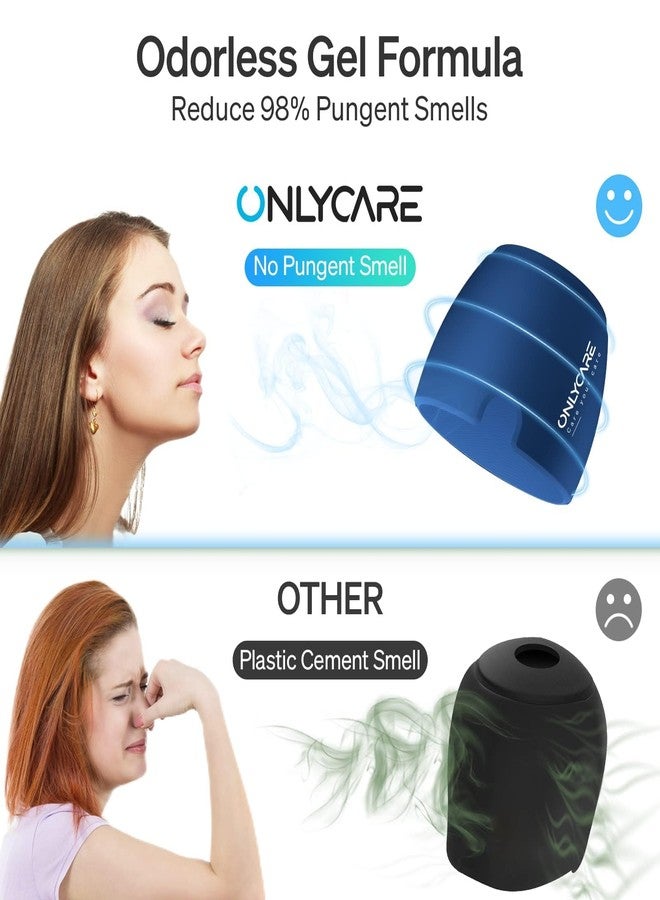 ONLYCARE Migraine Relief Cap,Soothing Migraine Mask,Upgraded Odorless Gel Ice Head Wrap, Hot and Cold Therapy, FSA or HSA Eligible Headache Ice Pack for Tension and Stress (Blue) - Image 3